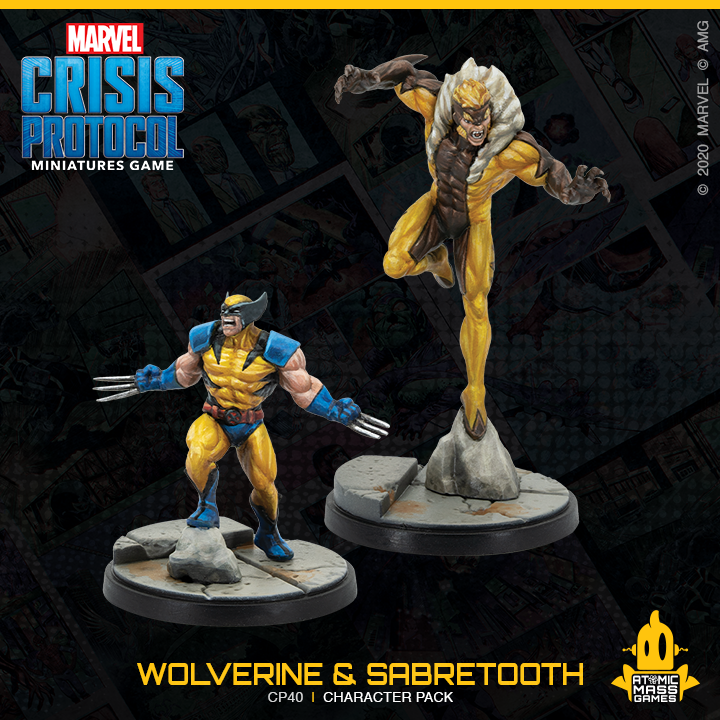 Marvel Crisis Protocol : Wolverine and Sabretooth Character Pack